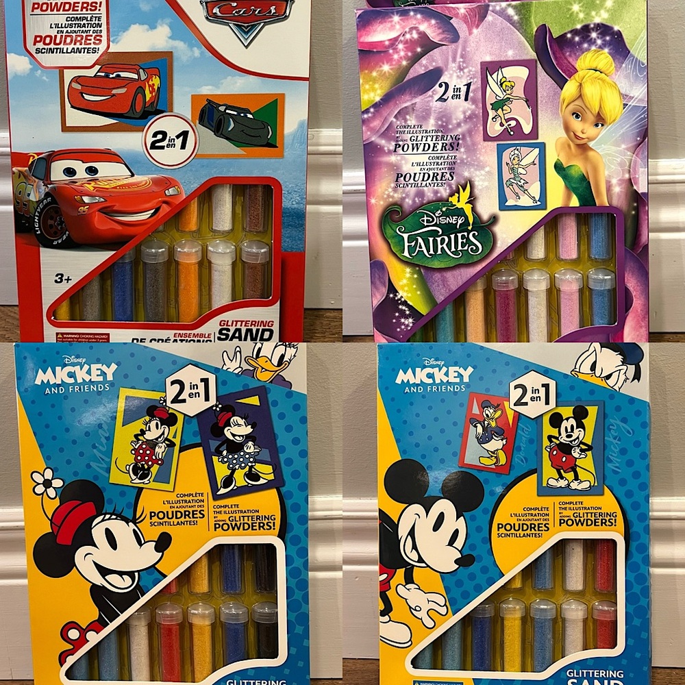 Disney Sand Art Kits - lot of 4